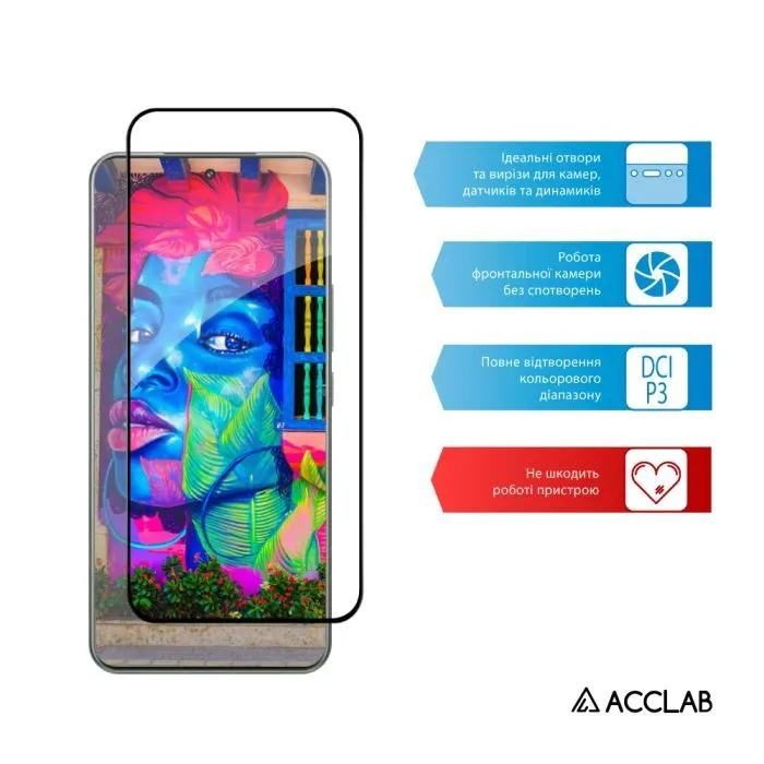 Скло захисне ACCLAB 9H 3D Xiaomi Redmi Note 15 Pro 4G Black (1283126635519) зображення 5