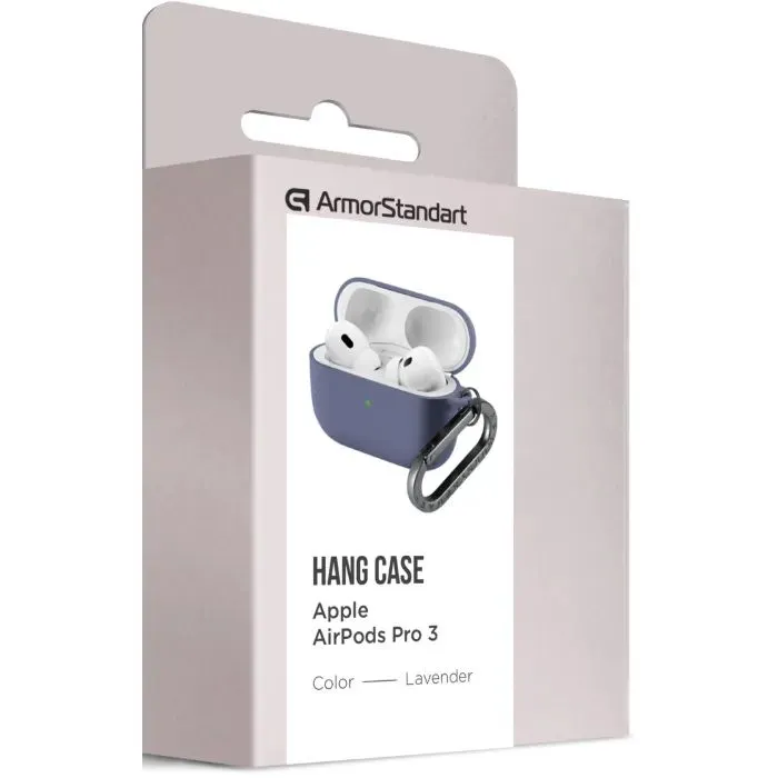 Чехол для наушников Armorstandart Hang Case For Apple AirPods Pro 3 Lavender (ARM88274) изображение 8