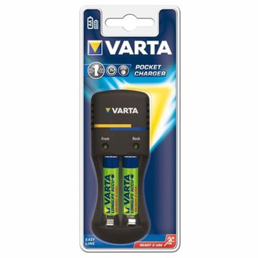 Зарядное устройство для аккумуляторов Varta Pocket charger + 2xAA 2500mAh (57662101421)