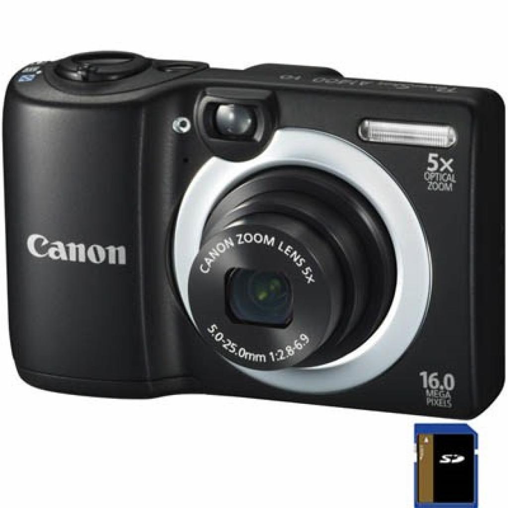 Цифровой фотоаппарат Canon PowerShot A1400 black (8115B012 / 8115B012AA)