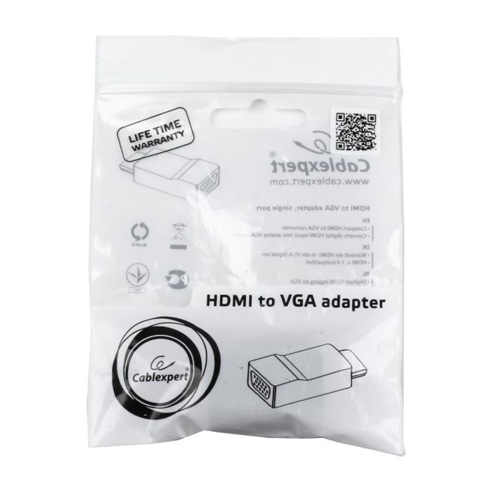 Перехідник HDMI to VGA Cablexpert (A-HDMI-VGA-001) зображення 3