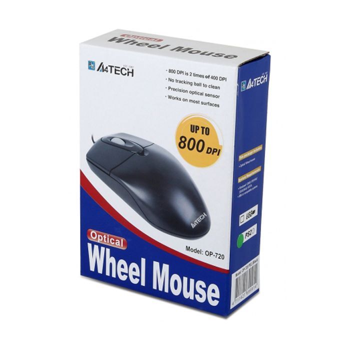 Мышка A4Tech OP-720 Black-USB изображение 2