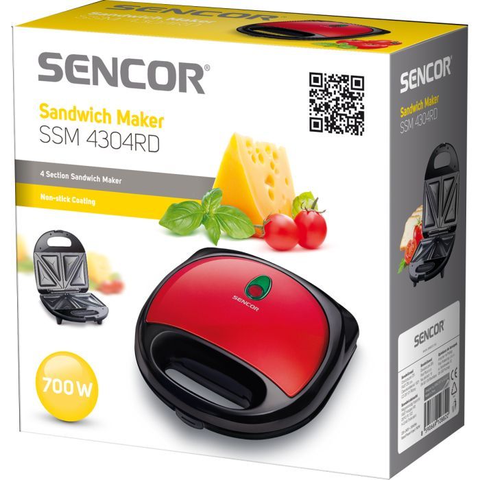Сендвічниця Sencor SSM 4304 RD (SSM4304RD) зображення 4