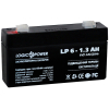 Батарея до ДБЖ LogicPower LPM 6В 1.3 Ач (4157) зображення 2