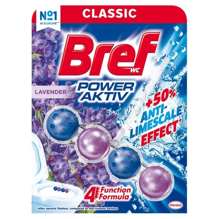 Туалетный блок Bref Сила Актив Лаванда 50 г (9000100956048)