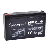 Фото - Батарея для ДБЖ Matrix Батарея до ДБЖ  6V 7AH  NP7-6 (NP7-6)