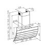 Вытяжка кухонная ZIRTAL FAVORIT 90 WH изображение 2