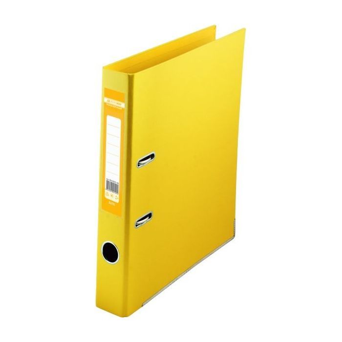 Папка - регистратор Buromax А4 double sided, 50мм, PP, yellow, built-up (BM.3002-08c)