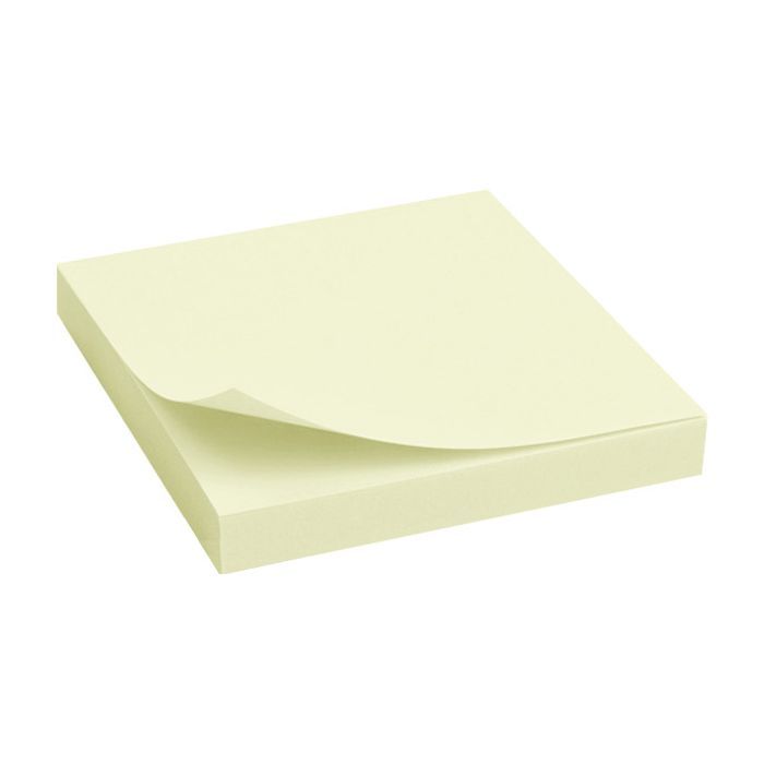Бумага для заметок Axent with adhesive layer 75x75мм, 100sheets., pastel yellow (2314-01-А)