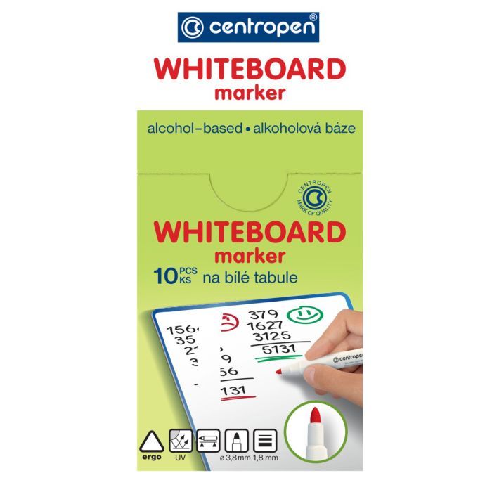 Маркер Centropen Board 2709 1-2 мм, round tip, green (2709/04) изображение 2