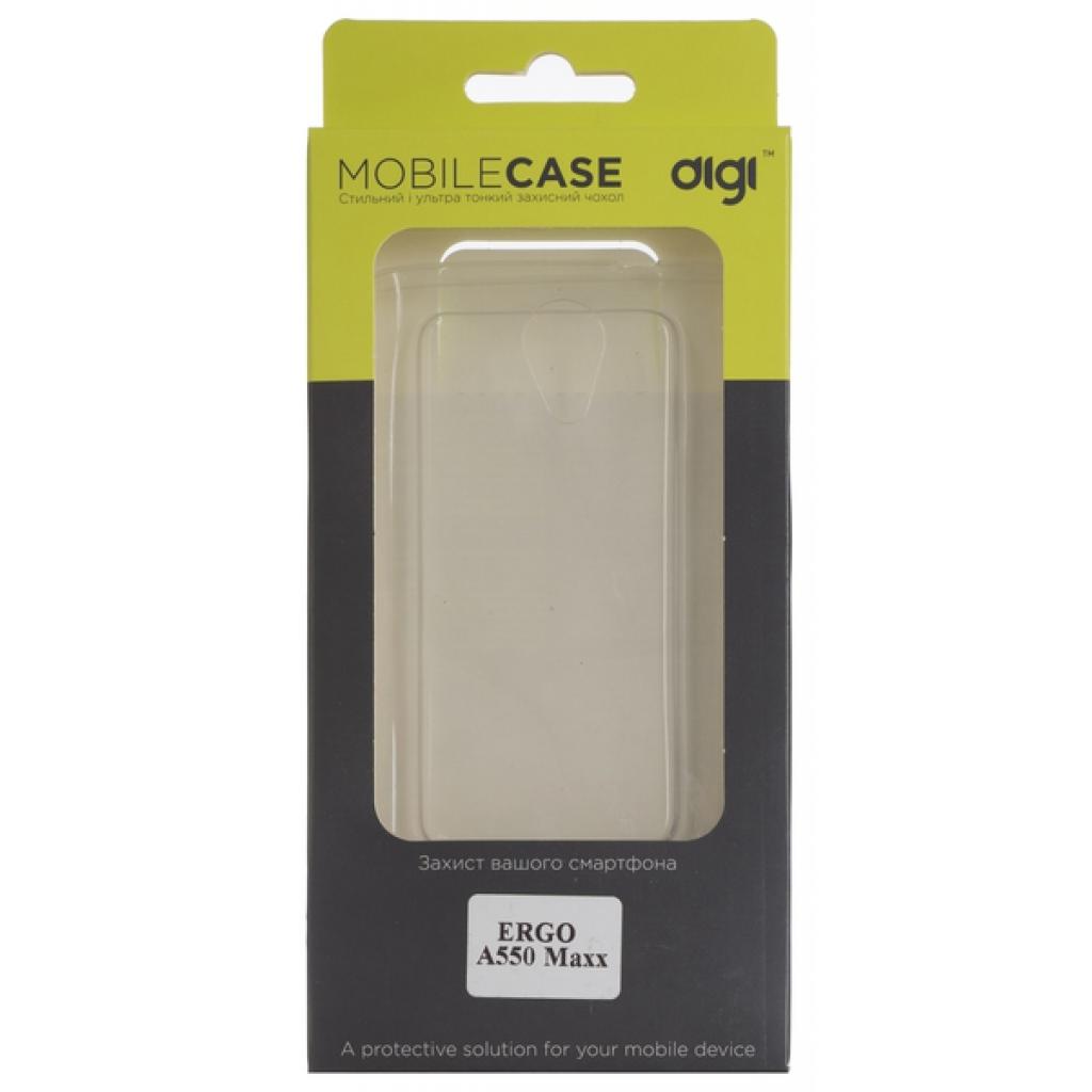 Чехол для мобильного телефона Digi для ERGO A550 Maxx - TPU Clean (Transparent) (6279446) изображение 3