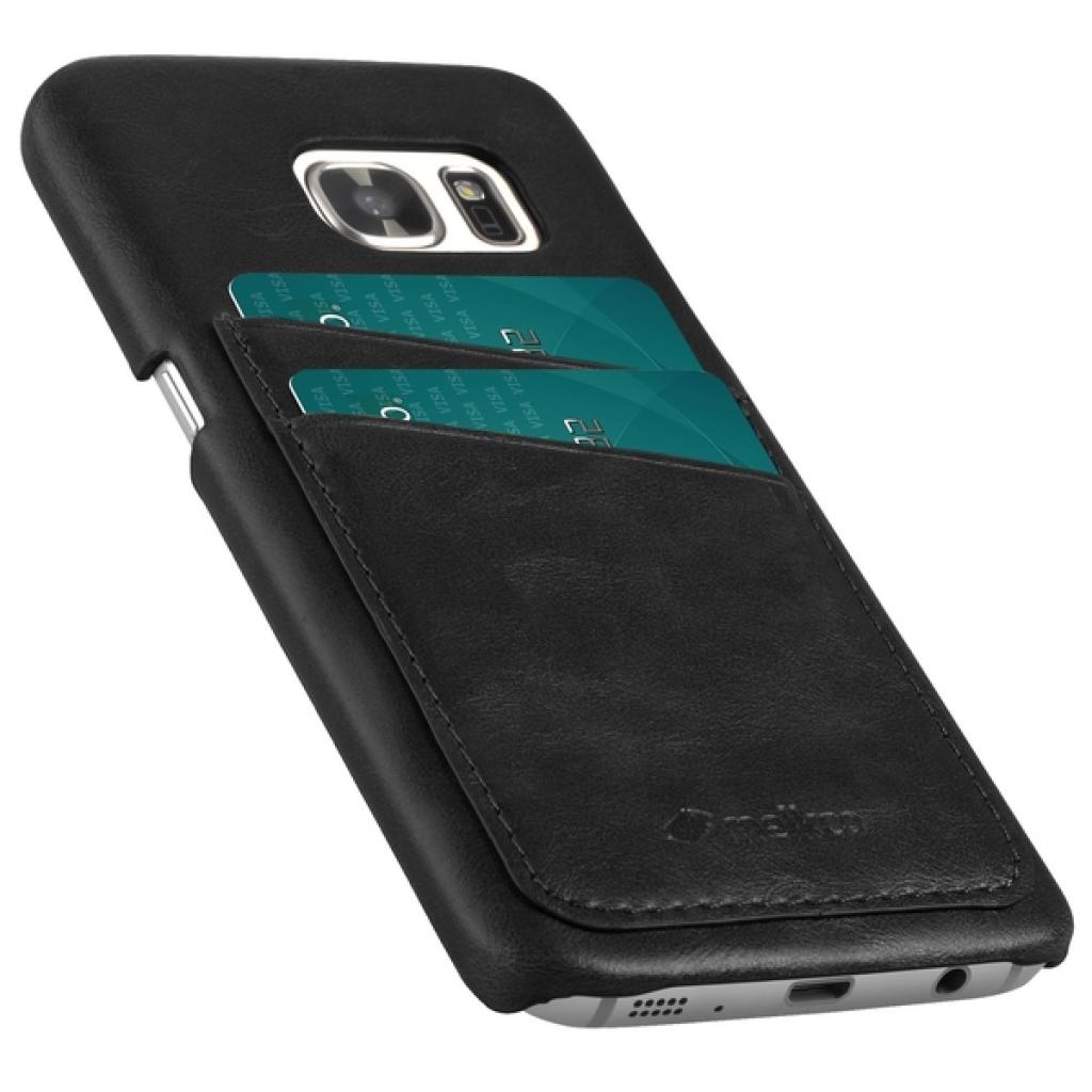 Чохол до мобільного телефона Melkco для Samsung S7/G930 - Mini PU Leather Dual Card Black (6284970) зображення 2