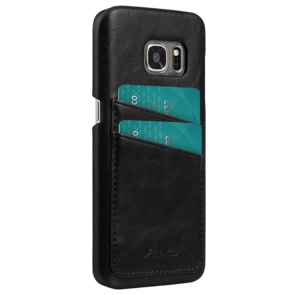 Чохол до мобільного телефона Melkco для Samsung S7/G930 - Mini PU Leather Dual Card Black (6284970)