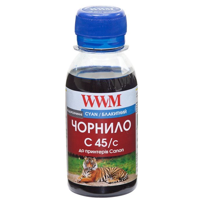 Чернила WWM Canon CL-441/CL-446/CLI-451C 100г Cyan Water-soluble (C45/C-2)