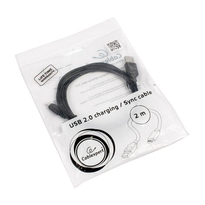Дата кабель USB 2.0 AM to Lightning 1.0m Cablexpert (CC-USB2-AMLM-1M) изображение 4