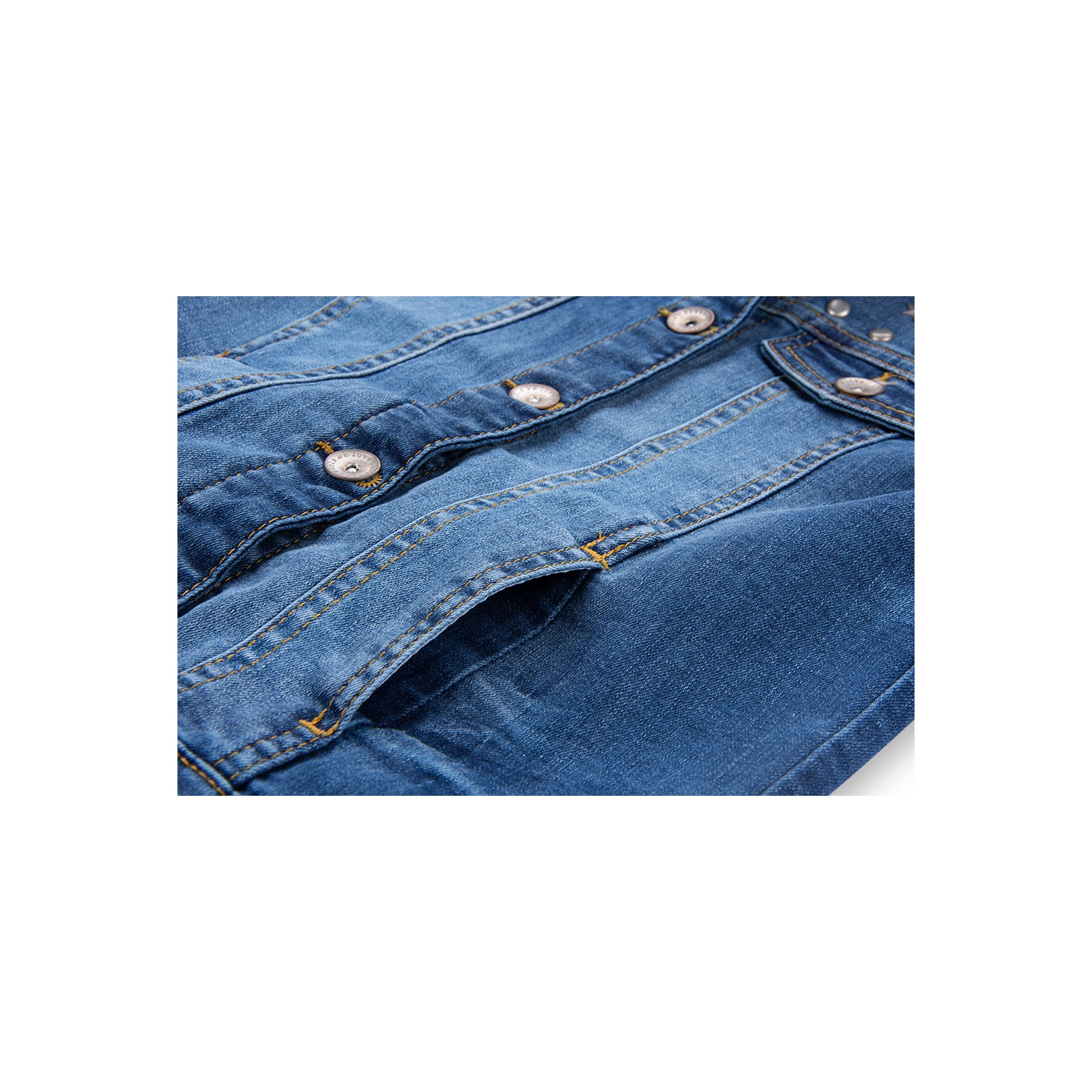 Жилет Breeze с заклепками джинсовый (OZ-16901-152G-blue) зображення 5