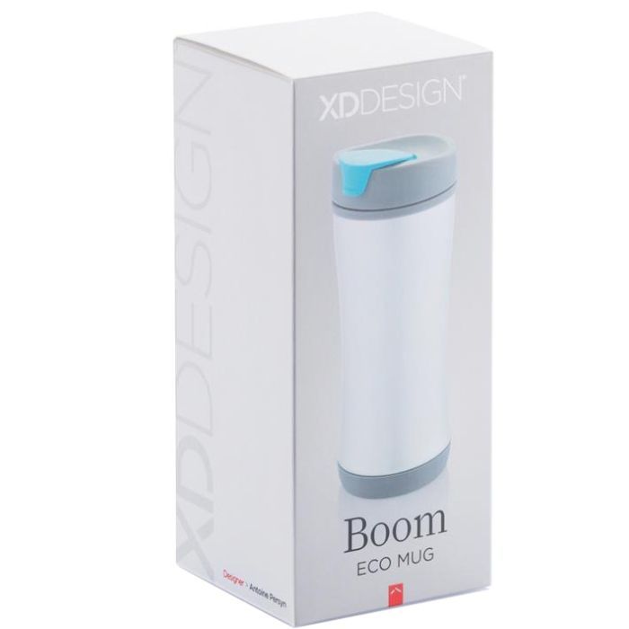 Термокружка XD Modo ECO BOOM 225 мл голубая крышка (P432.345) зображення 3