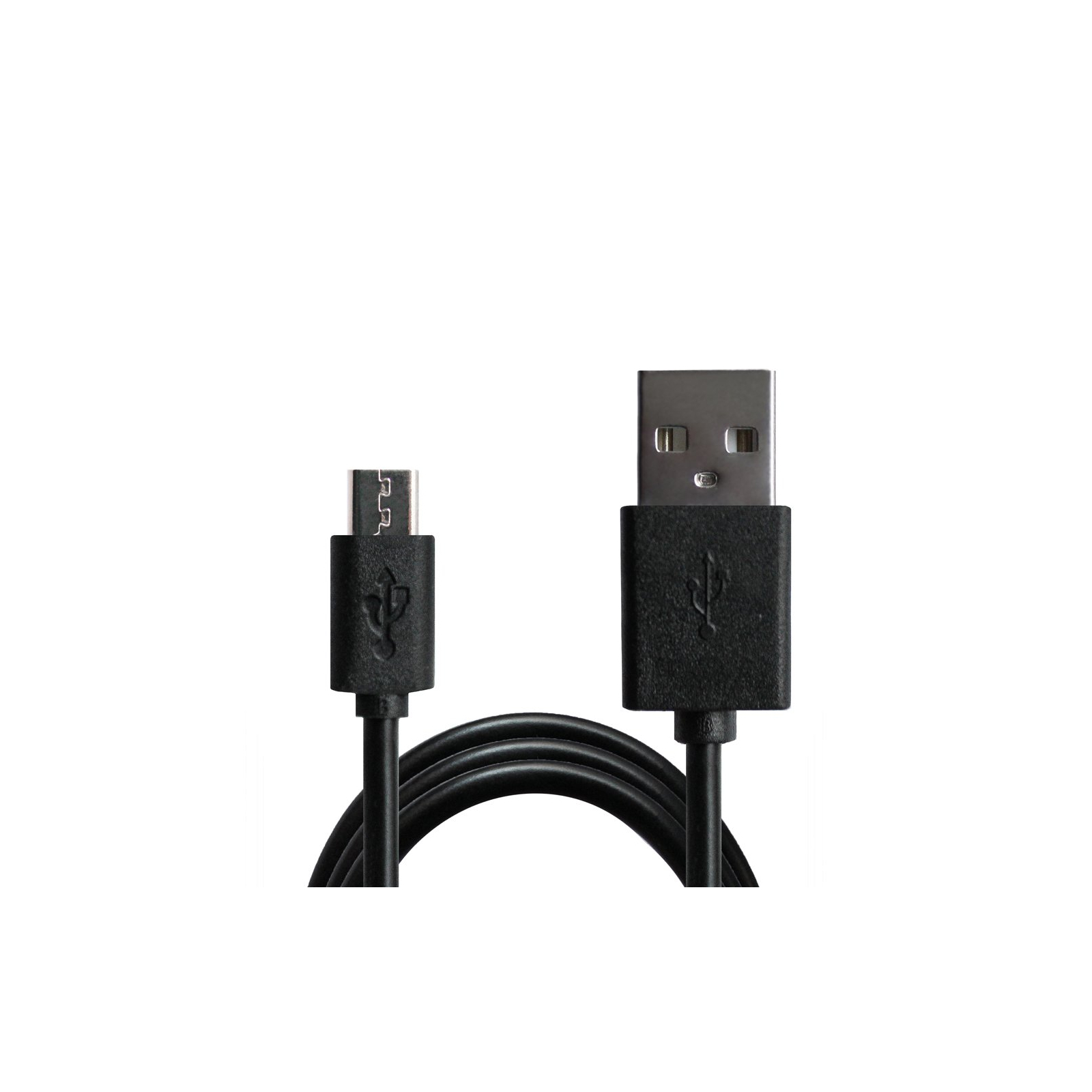 Дата кабель USB 2.0 AM to Micro 5P 1.0m Black Grand-X (PM01S) изображение 2