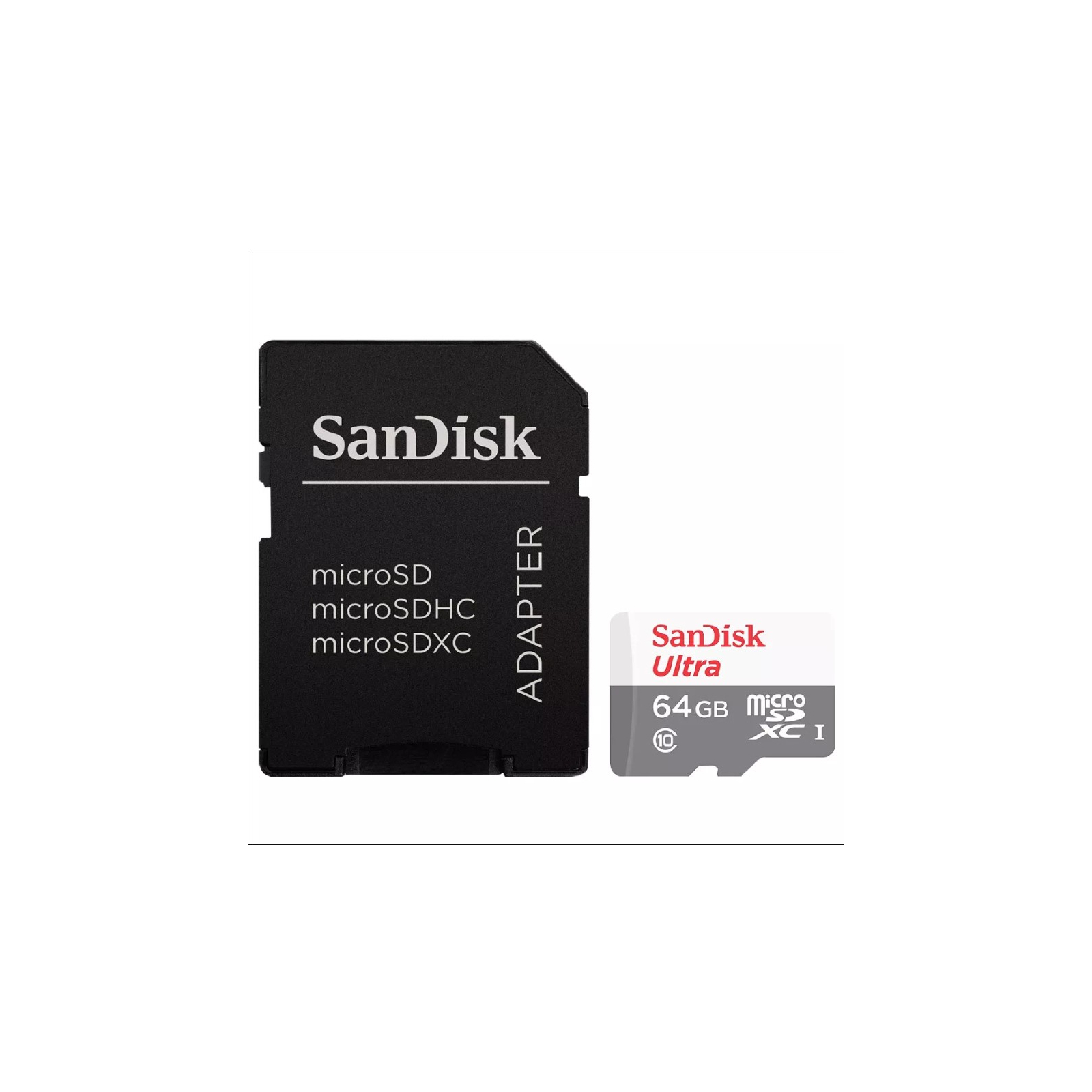 Карта пам'яті SanDisk 64GB microSD Class 10 UHS-I Ultra (SDSQUNS-064G-GN3MA)
