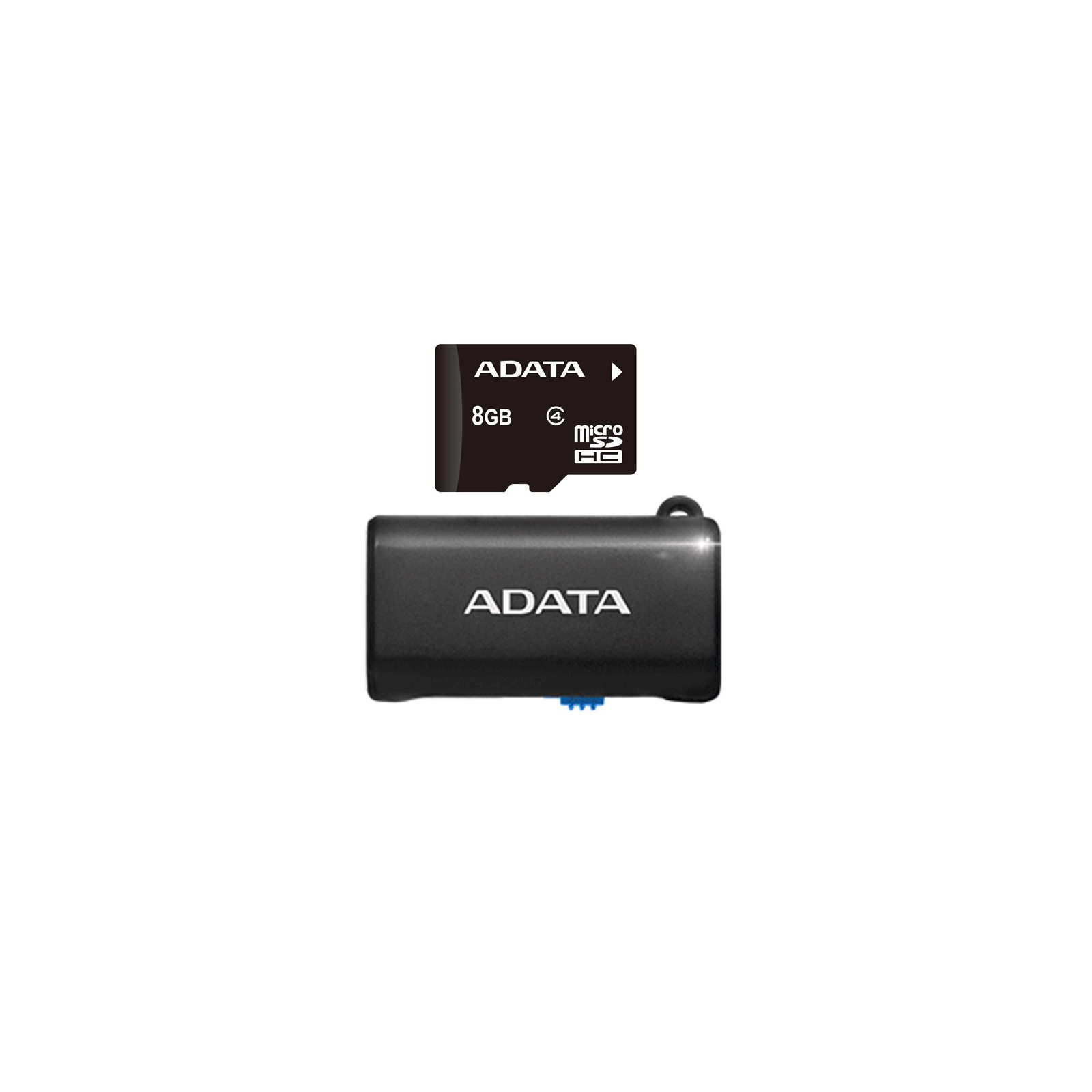 Карта пам'яті ADATA 8GB microSDHC Class 4 (AUSDH8GCL4-ROTGMBK)