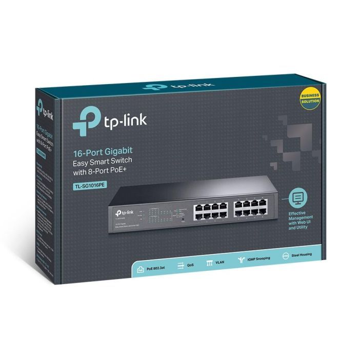Коммутатор сетевой TP-Link TL-SG1016PE изображение 4