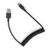 Дата кабель USB 2.0 AM to Type-C Spring 1m black Vinga (VCPDCTCS1BK) зображення 2