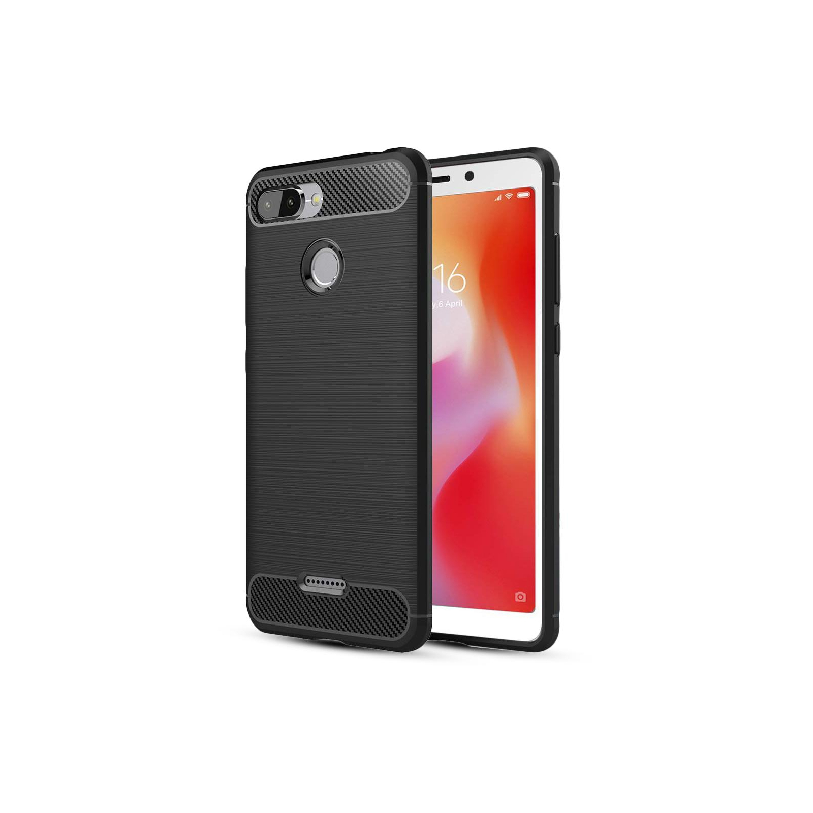 Чохол до мобільного телефона Laudtec для Xiaomi Redmi 6 Carbon Fiber (Black) (LT-XR6) зображення 2