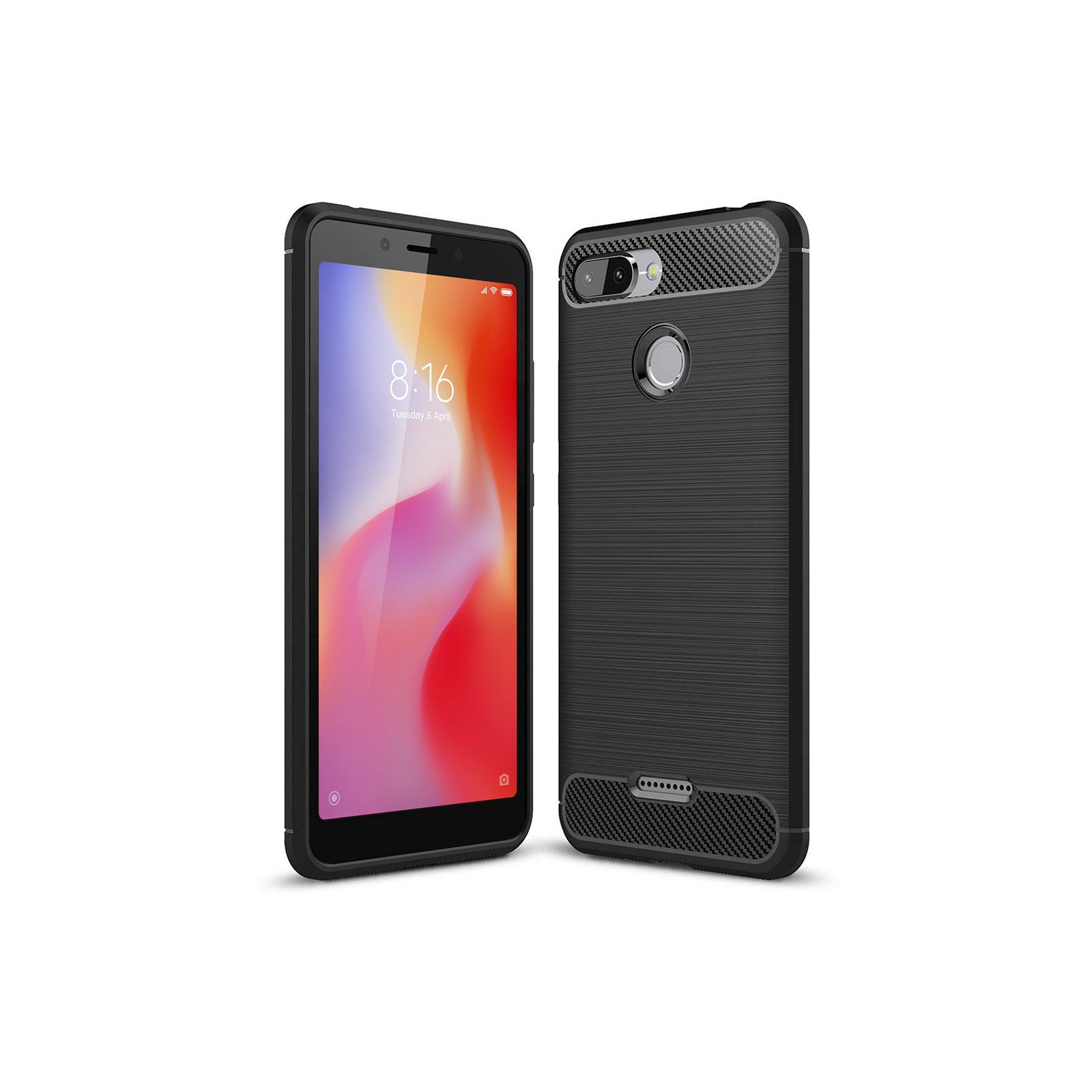 Чохол до мобільного телефона Laudtec для Xiaomi Redmi 6 Carbon Fiber (Black) (LT-XR6)