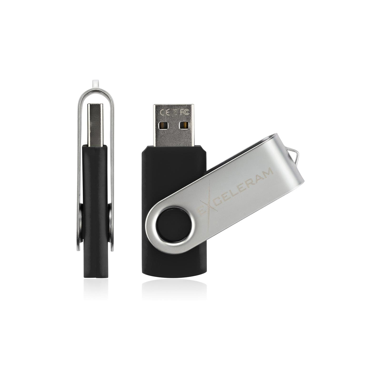 USB флеш накопитель eXceleram 64GB P1 Series Silver/Black USB 3.1 Gen 1 (EXP1U3SIB64) изображение 4