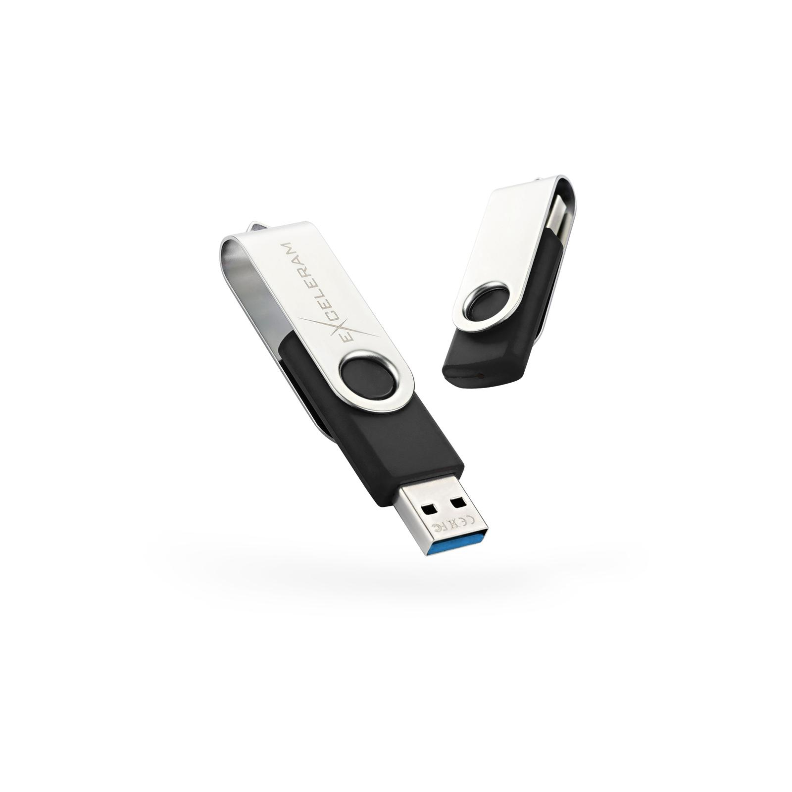 USB флеш накопитель eXceleram 64GB P1 Series Silver/Black USB 3.1 Gen 1 (EXP1U3SIB64)