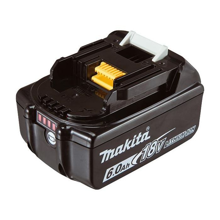 Акумулятор до електроінструменту Makita LXT BL1860B (Li-Ion, 18В, 6Ач, індикація заряду) (632F69-8)
