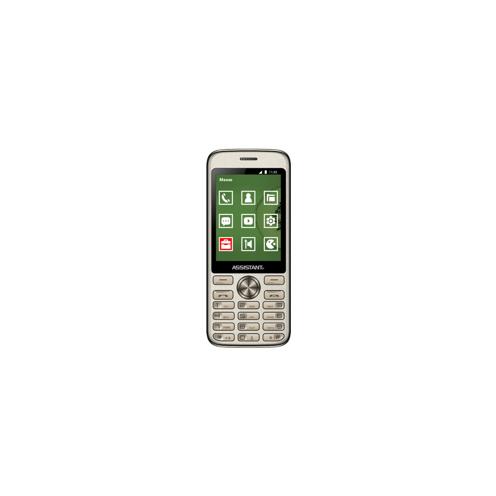 Мобільний телефон Assistant AS-204 Gold (873293012810)