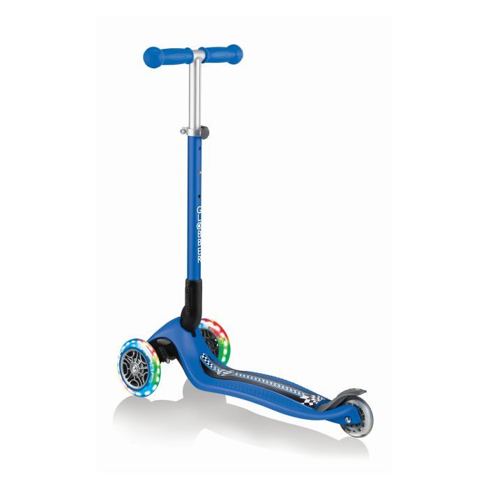 Самокат Globber Primo Foldable Lights Синий (432-100)
