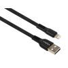 Дата кабель USB 2.0 AM to Lightning 1.0m flat art TPE back Vinga (VCPDCLFTPE1BK)