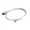 Дата кабель USB 2.0 AM to Micro 5P 0.1m Cablexpert (CCP-mUSB2-AMBM-W-0.1M) изображение 2