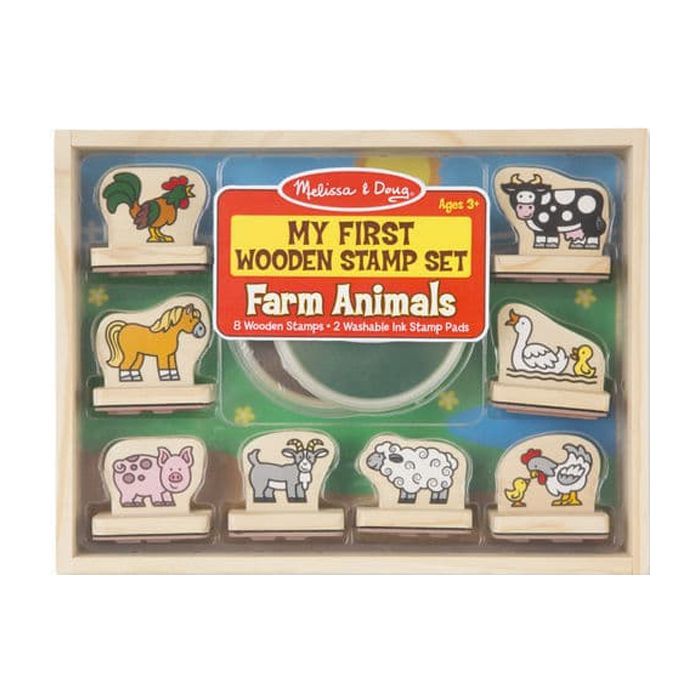 Набор для творчества Melissa&Doug Мои первые штампы Животные фермы (MD12390)