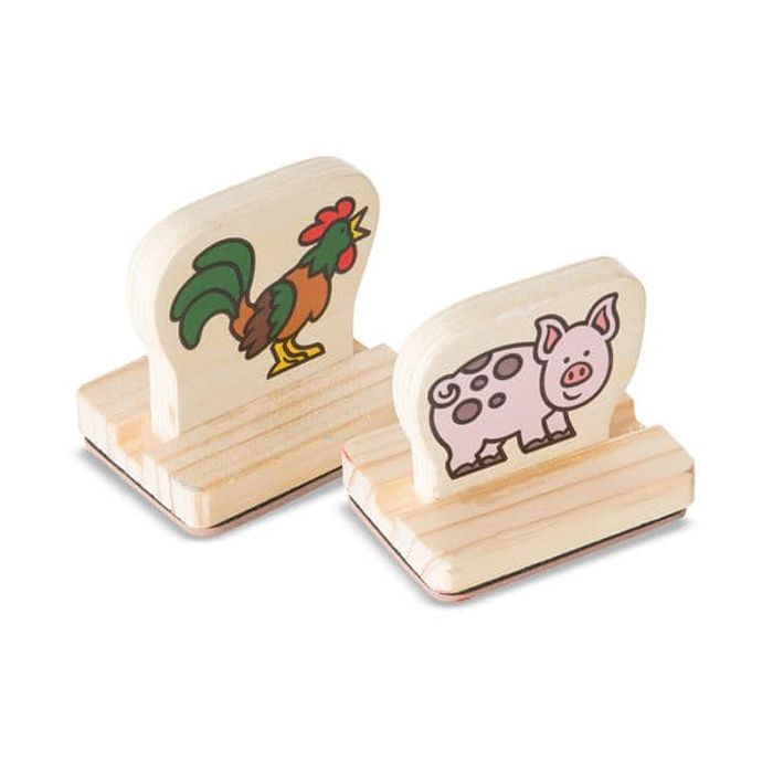 Набор для творчества Melissa&Doug Мои первые штампы Животные фермы (MD12390) изображение 2