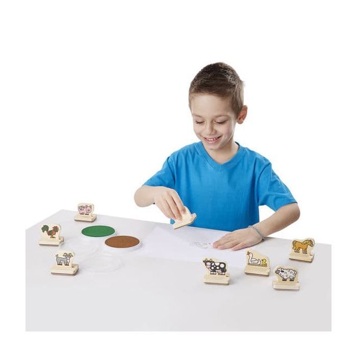 Набор для творчества Melissa&Doug Мои первые штампы Животные фермы (MD12390) изображение 3