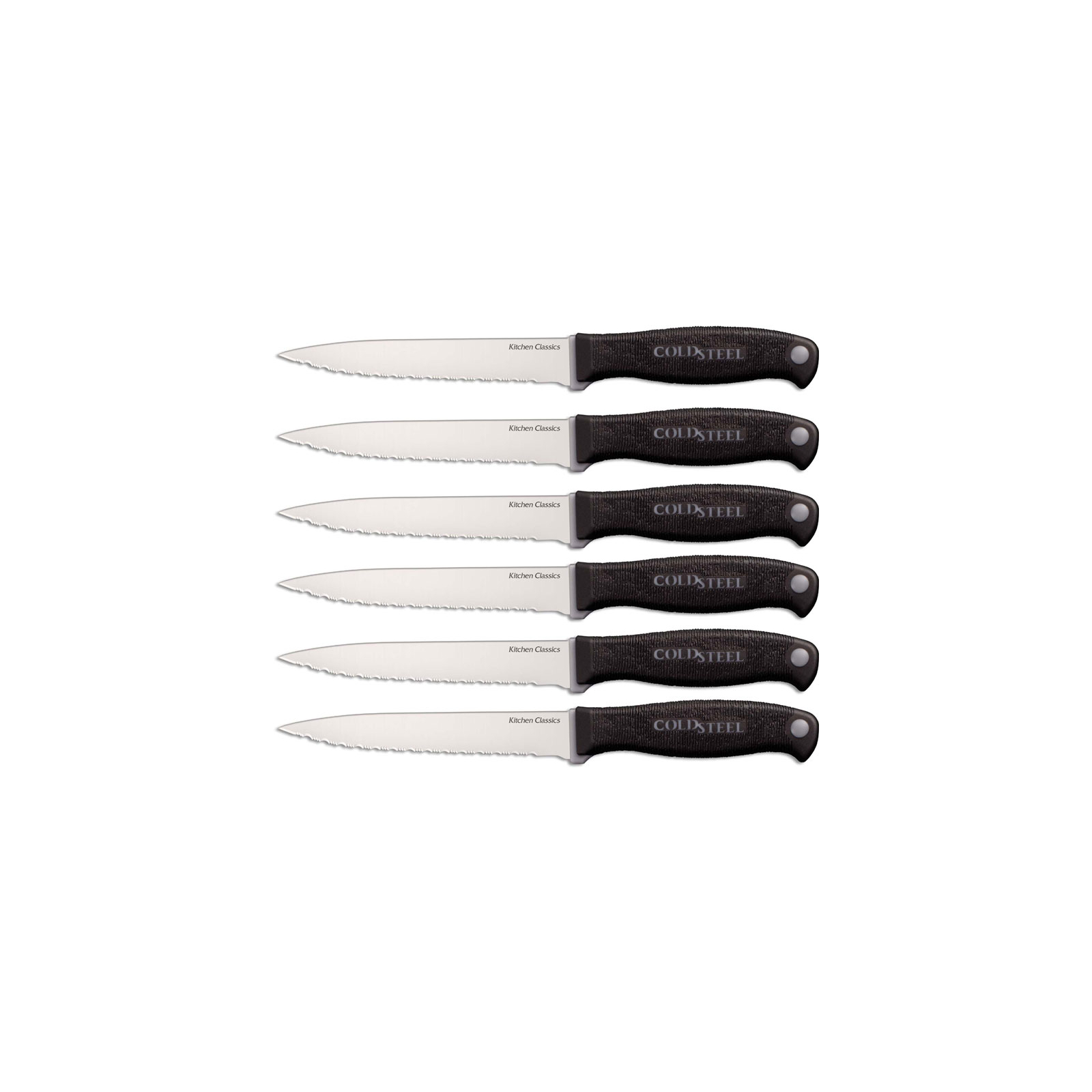 Набор ножей Cold Steel Kitchen Set 2016 с подставкой 13 предметов (59KSSET) изображение 8
