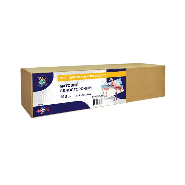 Бумага WWM 36"/914мм х 30м, matte, 140г/м кв, втулка 50мм (M140R.9.30) > цены в Киеве и Украине Бумага WWM 36"/914мм х 30м, matte, 140г/м кв, втулка 50мм (M140R.9.30)