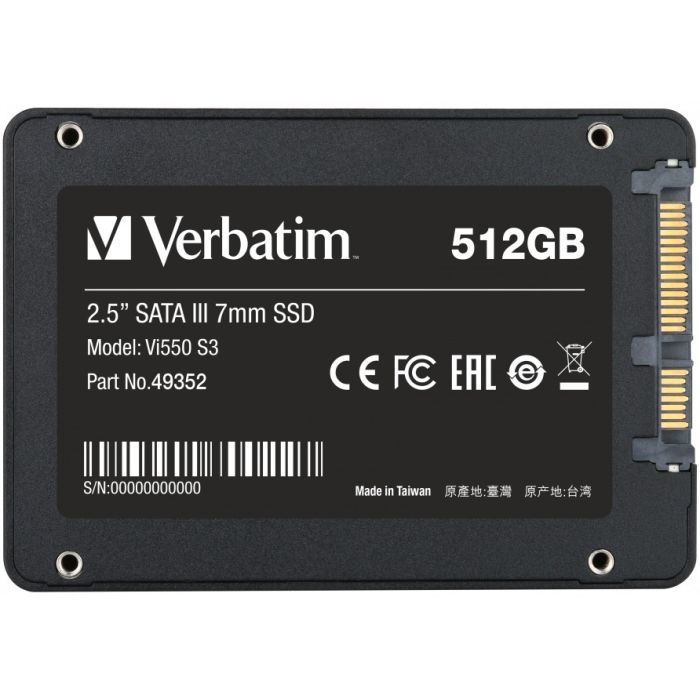 Накопичувач SSD 2.5" 512GB Verbatim (49352) зображення 2