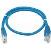 Патч-корд 0.5м, UTP, cat.5e, CU, 24AWG, blue Kingda (KD-PAUT3050BU)