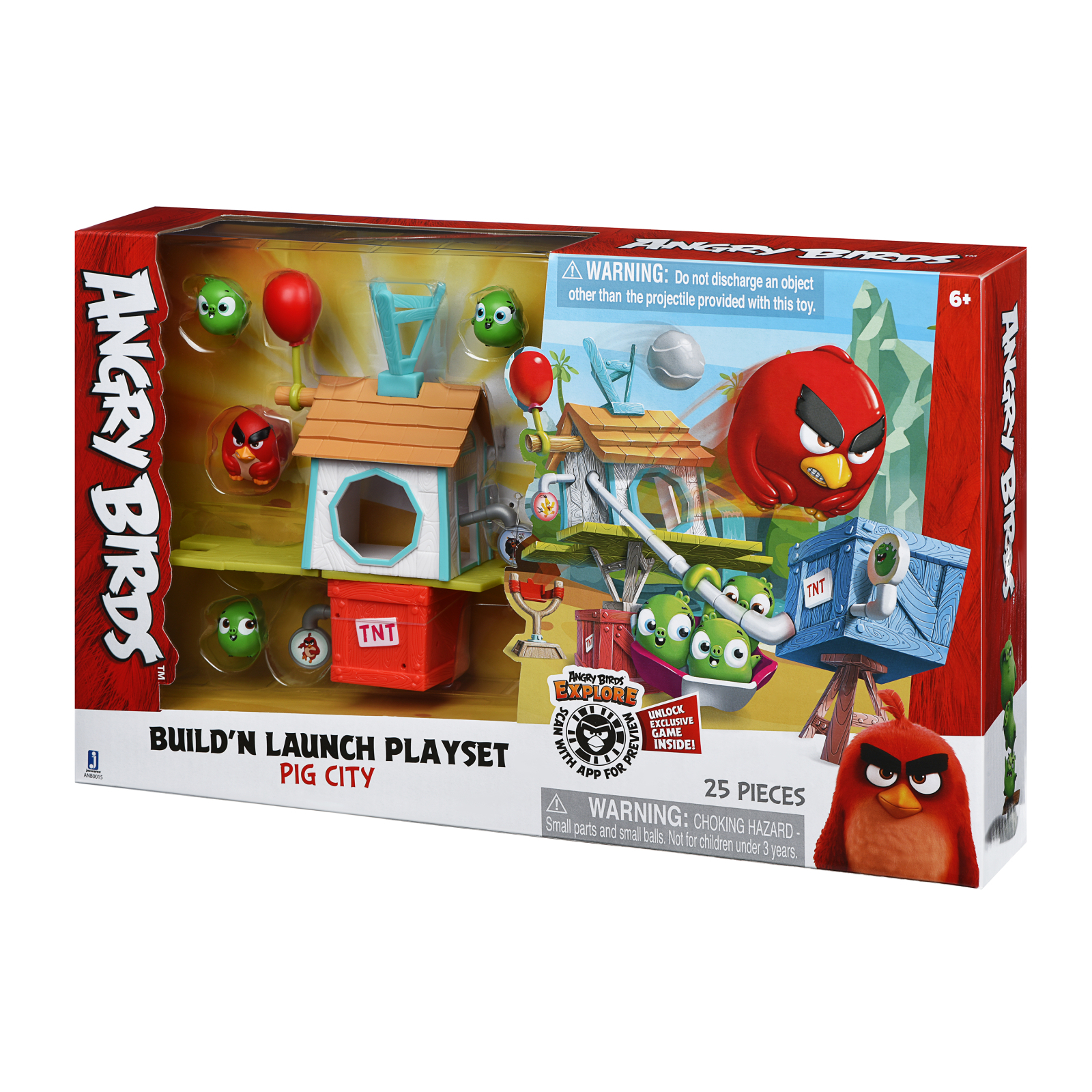 Фигурка для геймеров Jazwares Angry Birds Medium Playset Pig City Build 'n Launch Playset (ANB0015)