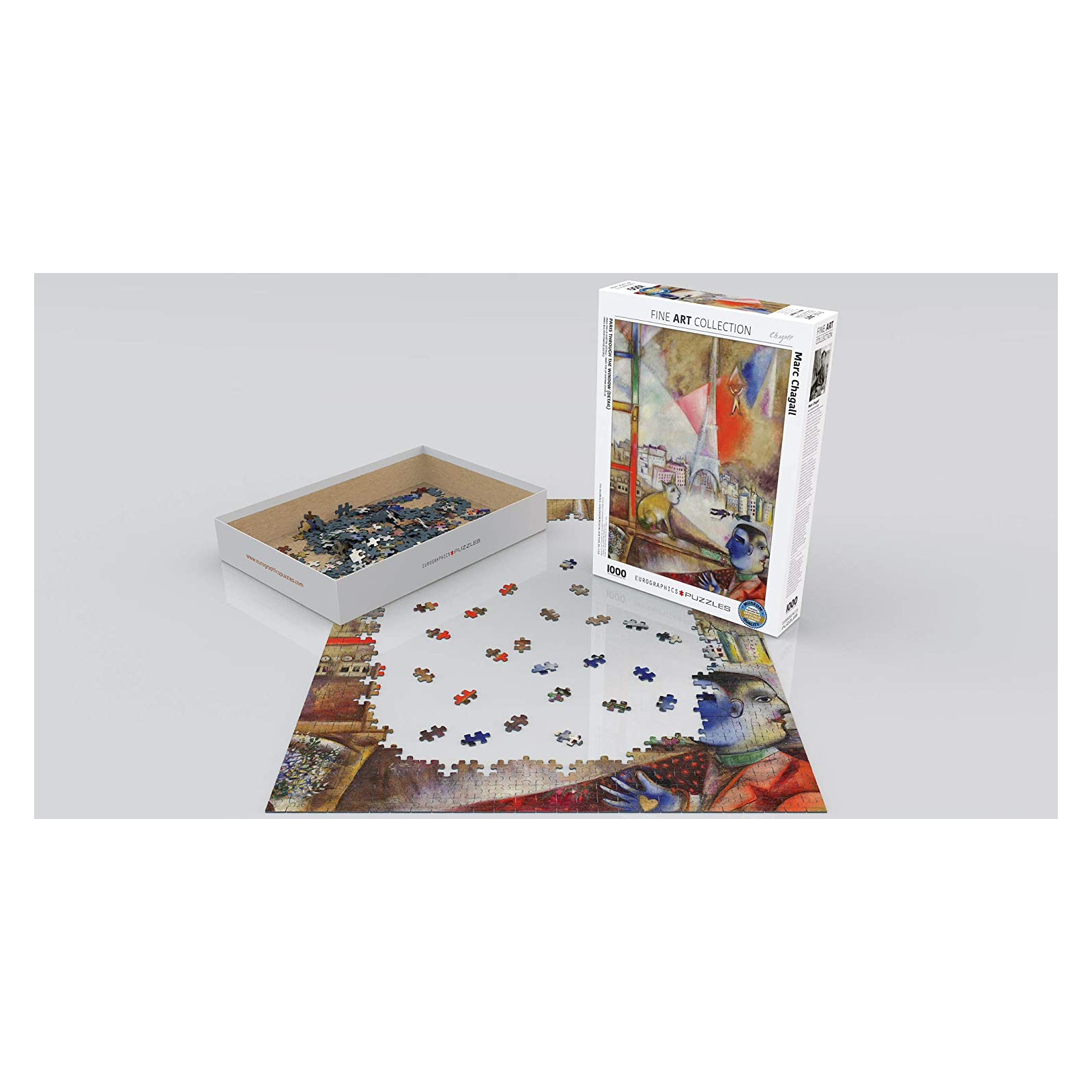 Пазл Eurographics Париж через окно. Марк Шагал, 1000 элементов (6000-0853) изображение 3