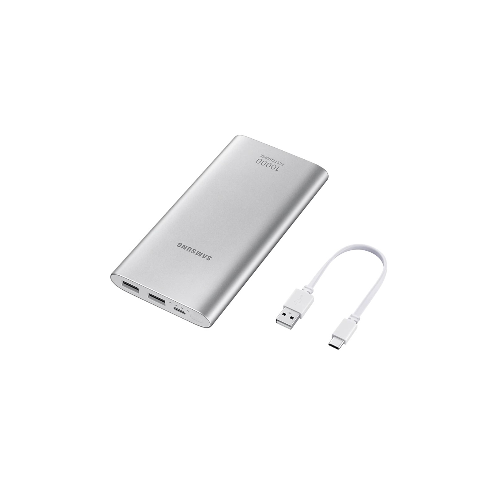 Батарея универсальная Samsung EB-P1100, 10000mAh, USB Type-C, Fast Charge Silver (EB-P1100CSRGRU) изображение 4