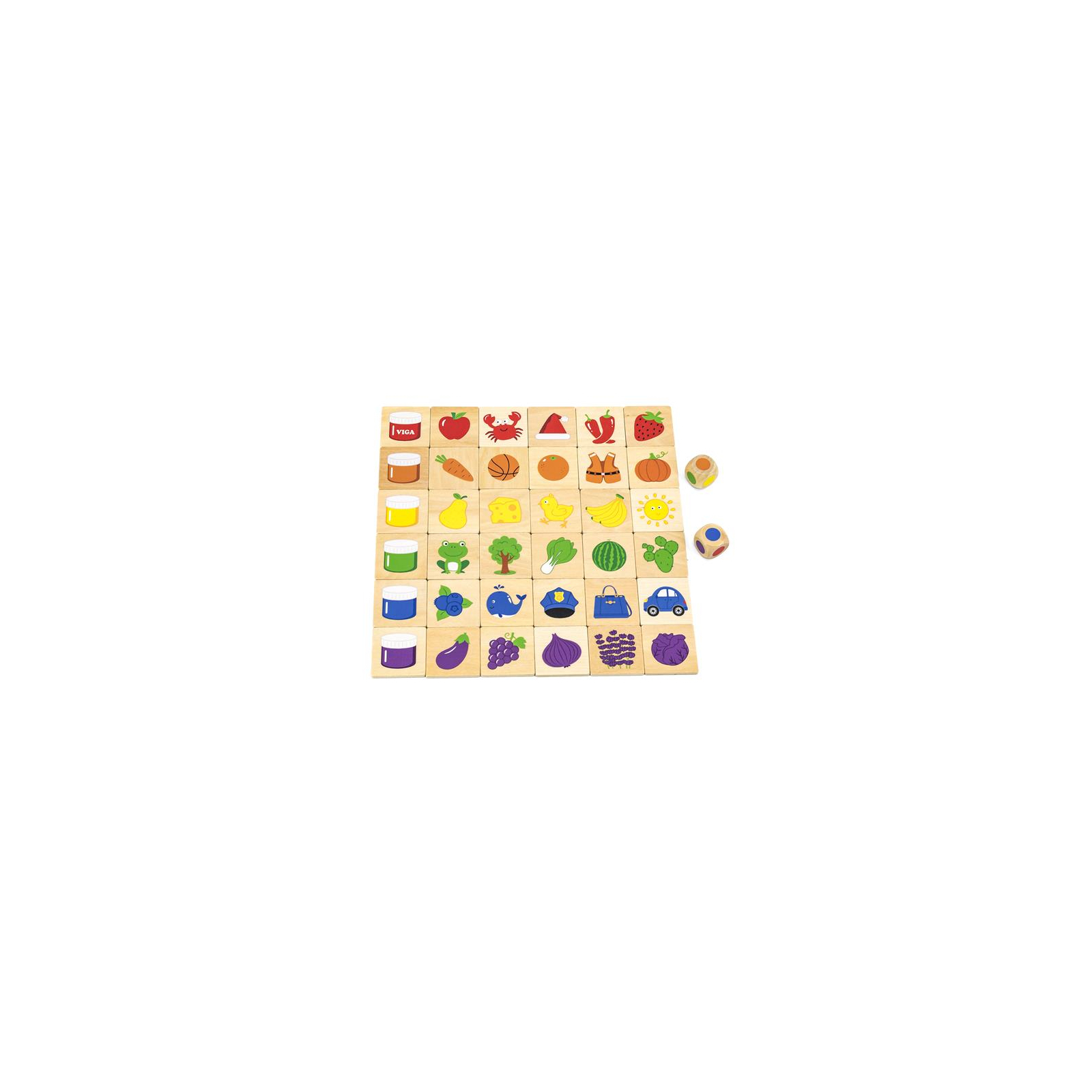 Развивающая игрушка Viga Toys Деревянный пазл-игра Изучаем цвета (44505)