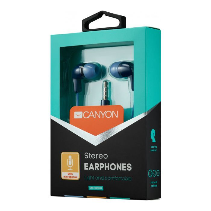 Наушники Canyon Blue (CNS-CEPM02BL) изображение 3