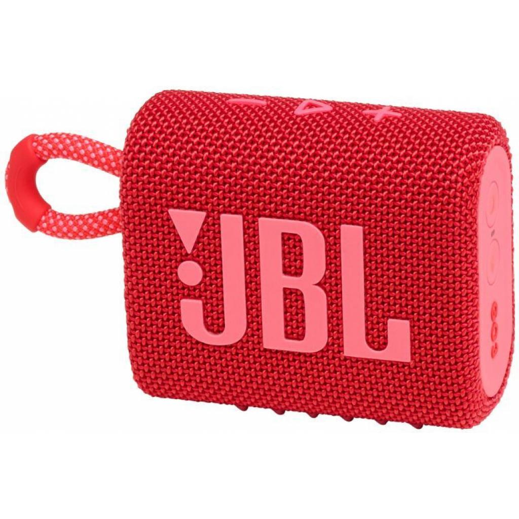 Акустическая система JBL Go 3 Red (JBLGO3RED) изображение 2