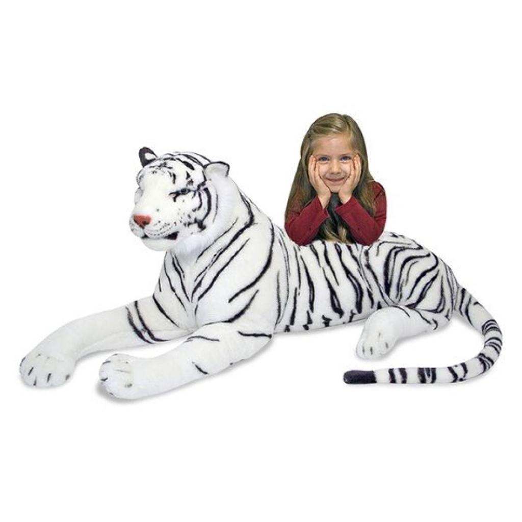 Мягкая игрушка Melissa&Doug Гигантский плюшевый белый тигр 1,8 м (MD13979) изображение 3