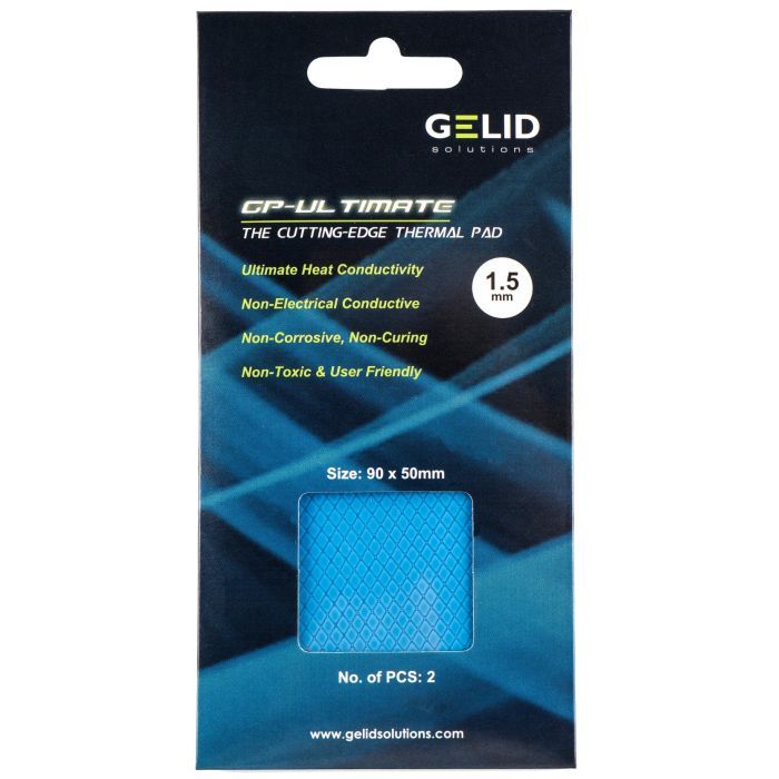Термопрокладка Gelid Solutions GP-Ultimate Thermal Pad 90x50x1.5 mm, 2 шт (TP-VP04-C) изображение 2